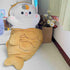 Ditucu 32 Inch Large Taiyaki Cat Plush Pillow, Cute Kitten Inside Fish 2 in 1 Stuffed Animals Toys