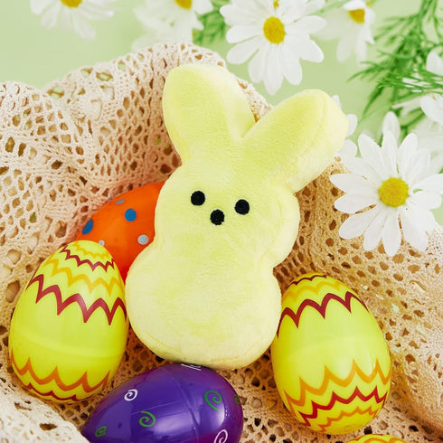 6Pcs Easter Bunny Plush Toys, Cute Animal Bunny Stuffed Dolls for Easter Basket Stuffers for Kids