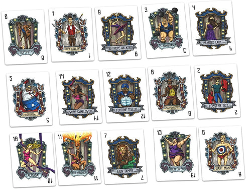 Bicycle Sideshow Swap - A Game of Deduction, Card Game for 2-8 Players, Ages 8+, Black