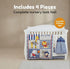 4 Set 100% Set Set EVERYDAY KIDS Piece Boys Crib Bedding - Jungle Sports - Soft Cotton Percale - Includes Quilt, Fitted
