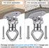 BeneLabel Swing Hanger, 800 LB Capacity with 2 Bearings, Safest Rotational Device for Aerial Silks, Yoga, Web Tree Swing