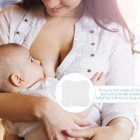 40 Pieces Hydrogel Reusable Nipple Pads, Soothing Gel Pads for Breastfeeding Essentials, Cooling Relief for Moms