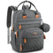 BabbleRoo Diaper Bag Backpack - Waterproof Multi-Function Baby Tote with Changing Pad