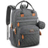 BabbleRoo Diaper Bag Backpack - Waterproof Multi-Function Baby Tote with Changing Pad