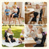 PGONEEE Booster Seat for Dining Table,Toddler Kids Boys Girls Portable PU Waterproof Travel Baby Boosters Increasing