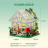 Set, Playset (597 Flower House Building Creative Garden Toy with LED Light, Build a Greenhouse Model, Great Gift
