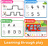 60 3 4 5 Preschool Learning Activities Reusable Pages, Tracing Letter Number Handwriting Practice Book for Kids