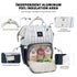 Baby Diaper Bag Backpack for Boys & Girls, Large Travel Diaper Bags for Baby Girl, Newborn Essentials, Blue