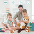 MorisMos 23.6'' Sea Otter Stuffed Animal with Babies, Big Mommy Otter Plush Toys & Seashell for Kids 3-5