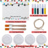 Epakh May Your Days Be Merry and Bright, Christmas Handprint Craft Kit, DIY Fingerprint Art for Family Activity