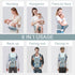 SNOOZYNEST 6-in-1 7-33 Baby Carrier Newborn to Toddler with Hip Seat, Soft Ergonomic All Positions Infant Carrier Ib