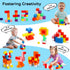 TOY Life 64 Pcs Magnetic Blocks - Magnetic Building Blocks for Toddlers Age 3-5, Learning Building Toys for Kids Ages