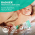 2.9 oz, 2-Pack Badger Baby Diaper Rash Cream, Zinc Oxide Diaper Cream for Babies, Natural Skin Barrier Cream