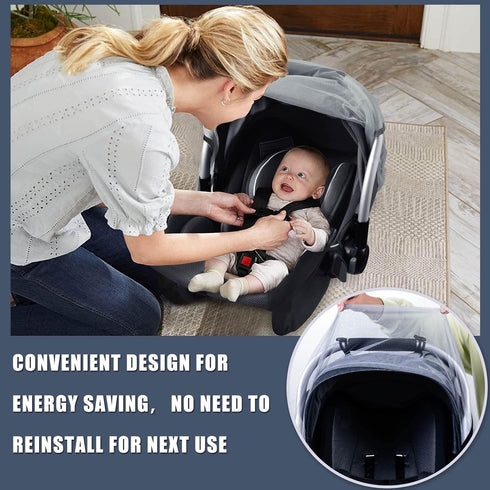 Mosquito Net for Baby Car Seats, Infant Stroller and Bassinets, Breathable, Easy Fitting, Portable Durable Insect