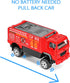 14 Pcs Fire Truck with Firefighter Toy Set, Mini Die-cast Fire Engine Car, Mini Rescue Emergency Vehicle Playset for Kid Boy Girl Birthday Christmas Party Favors