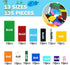 135 Multipacks, MALEKO Pieces Classic Base Plates Bricks Parts, Flat Board Small Baseplates Mat Bulk Building Blocks