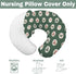Red and Green Christmas Baby Nursing Pillow Covers for Boy Girl Santa Bear Trees Candy Bows Stripes Nursery Pillowcase