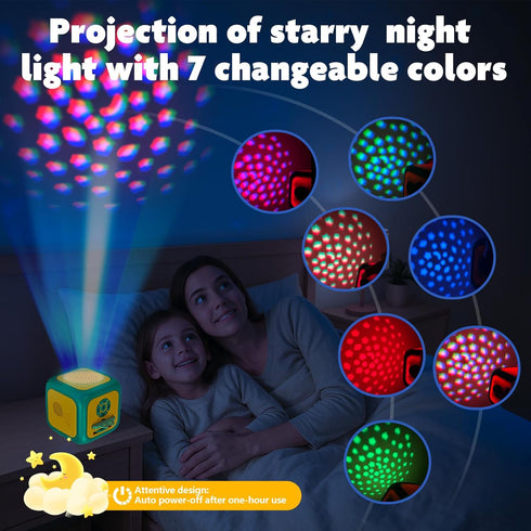 Eduboy 3+ Kids Story Projector for Toddlers,Story Dream Machine Storybook Projector with Educational Stories Music