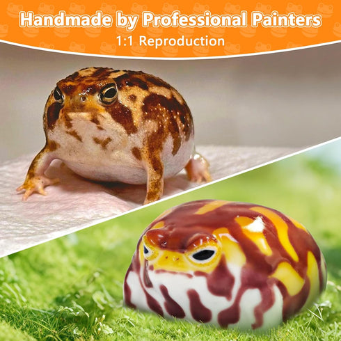Taba Squishy Desert Rain Frog, Cute Animals Toys for Kids & Adults, Kawaii Stress Relief Fidget Sensory Toys, Soft