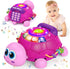 Ussybaby Musical Turtle Baby Toys 6 to 12 Month,Infant Light-up Musical Tummy