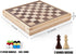 VAMSLOVE 13" Chess Chinese Checkers 2 in 1 Wooden Board Game Set with Pieces Storage Drawer, Bonus Marbles for Birthday