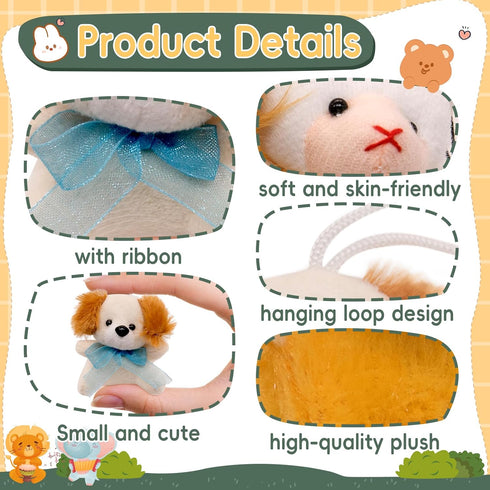 36 Pack (2.3/2"-2.5/3.5" (36PCS) JoyRapt Small Stuffed Animals Bulk Gifts for Kids Each), Birthday Party Favors Toys