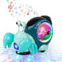 Electronic Crab Toy, Cute Luminous Crab Toys Toddler Crawling Toy with Music