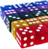 Super Z Outlet Standard 16mm Dice, Translucent Multi-Color, 50pk