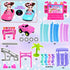 3 4 5 6 Kids,177 360Rotating 3-5 Tracks Car Toys for Year Old Girls PCS Track Flexible Car for Girls Toddler Flex Track