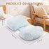 Pregnancy Pillows for Sleeping, Adjustable Travel Wedge Pillow for Belly, Back & Hip Support, Compact Maternity Sleep