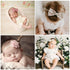 DRESHOW BQUBO Baby Girl Headbands with Bows, Handmade Nylon Hairbands for Newborn Infant Toddlers, 10 Pack