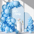 FOTIOMRG 110pcs Light Blue Balloon Garland Arch Kit, 18 12 10 5 inch