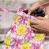 VBCVBGFH 4 Pack Cute Colorful Checkered Plaid Bow Lemon Wet Bag Waterproof Washable Wet Dry Bag for Swimsuit Dirty