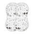 WELLDAY Muslin Baby Burp Cloths Set of 1, Soft Absorbent Farm Animals Muslin