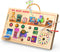 flycoost My Busy Home Montessori Busy Board for Toddlers 1-3, Wooden Sensory