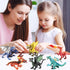 EOIVSH 3 Pack 6 Dragon Toy Figures - Ancient Flying Dragon Figurines, Mythical Action Figure Kid Toys, Girls and Boys