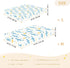 miaozhen Summer 1 Pack 52x28 Cotton Baby Crib Sheets Ultra Soft Cute Cartoon Tropical Shark Crib Mattress Sheet