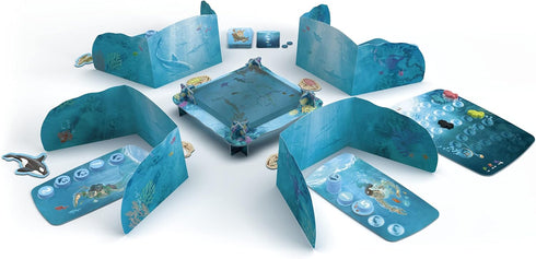 Sit Down! 23 1-4 20-30 8+ Dive Board Game - Unique Transparent Ocean Cards, Push Your Luck, Catch a Ride on a Sea