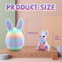 ZIFMDYE 3D Eggs,3D (6PCS) Printed Easter Eggs with Bunny Inside,Easter Surprise Rabbit Printed Animals, Easter Basket