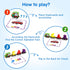 Helsort 27 Set, 42 1 3-7 PCS Magnetic Wooden Alphabet Train ABC Learning Toy with Flash Cards, Engine and Storage Bag