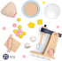 3+ 21pcs Set Pillowhale Wooden Kitchen Toys Mixer for Toddlers Age - Montessori Pretend Play Baking with Bowl & Rolling