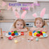 Easter Basket Stuffers, Set of 6 Wooden Percussion Musical Shaker Eggs for Toddlers Kids Boys Girls Gifts