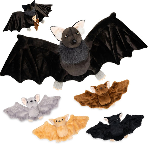 Civaner 5 Pcs Goth Stuffed Bat Plush Toy Set 13 Inch Mommy