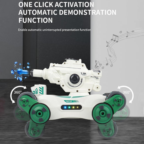 RC Tank That Shoots - Gesture Sensing Remote Control Tank with 360° Rotation, Light, Music, 2.4GHz RC Cars