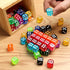jrceliy 50 Set, 14mm 6 Pieces Dice Bulk Sided Colored Dices for Board Games, Math Learning,Classroom