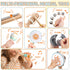 Baby Musical Instruments Set - Montessori Wooden Percussion Toys for Toddlers 1-3, Modern Boho Music Toys