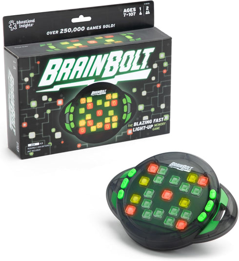 7 Educational Insights BrainBolt - Portable Handheld Electronic Memory Game, Car Travel Kids Games for Boys and Girls