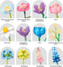 SUNHABI Set Flower Building for Adults Flower Bouquet Botanical Collection Unique Home Dcor or Office Dcor Great Gift