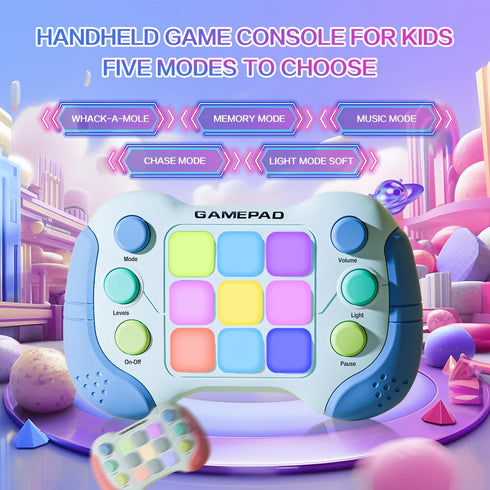 Christmas Fast Push Game Fidget Toys Handle, Upgraded Flashing Quick Press Games Pro for Kids, Speed Push Light Up