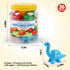 Matching Letters Counting Dinosaur Toys, Double-Sided ABC Alphabet Preschool Learning Sorting Educational Toy Sets